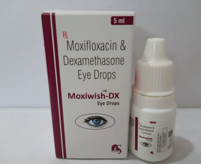 Eye Drops:- Moxifloxacin0.5% Dexamethasone 0.1% Pack Size :-5ml