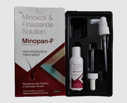 Minoxidil Finasteride Topical Solution Pack Size : 60ml