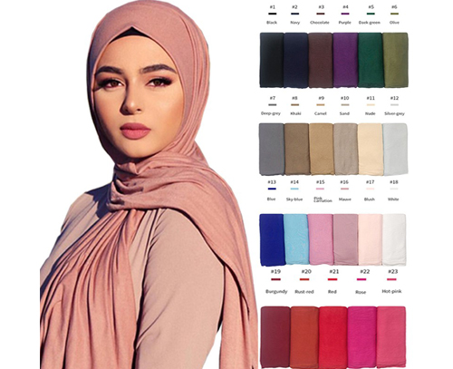 Plain Single Colour Hijab