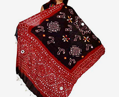 Handicraft Women's Rajasthani Bandhani Print Cotton Dupatta 