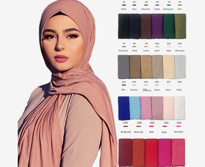 Plain Single Colour Hijab