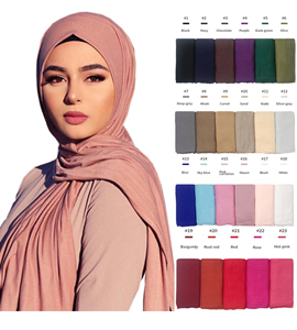 Plain Single Colour Hijab